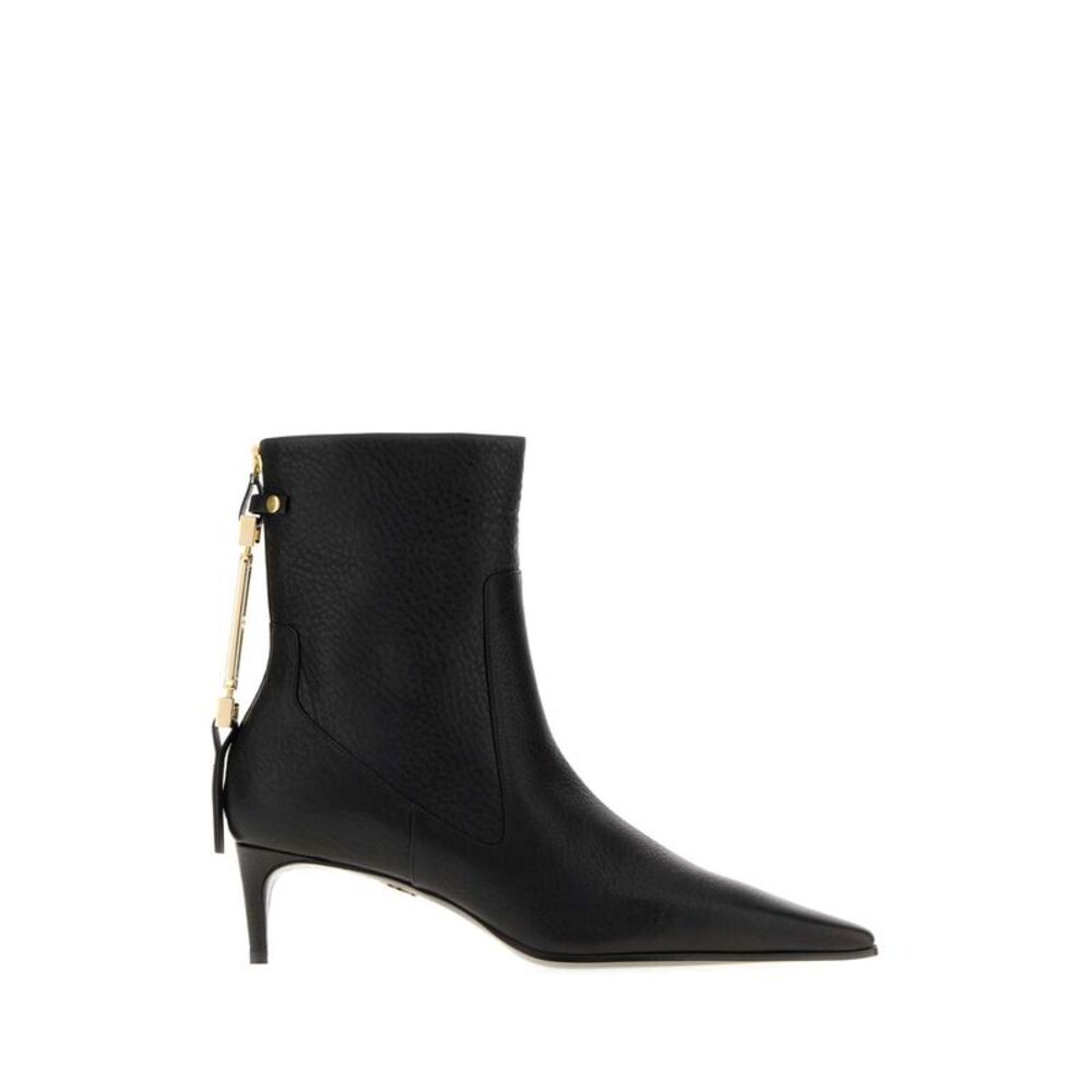 Dsquared Women Black Leather Ankle Boots